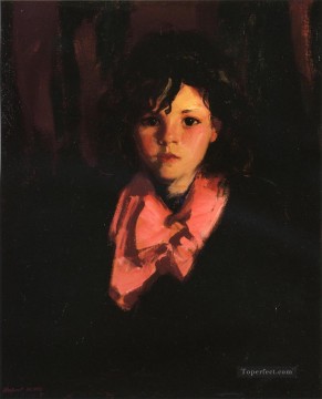  henri - Retrato de Mary Ann Ashcan Escuela Robert Henri